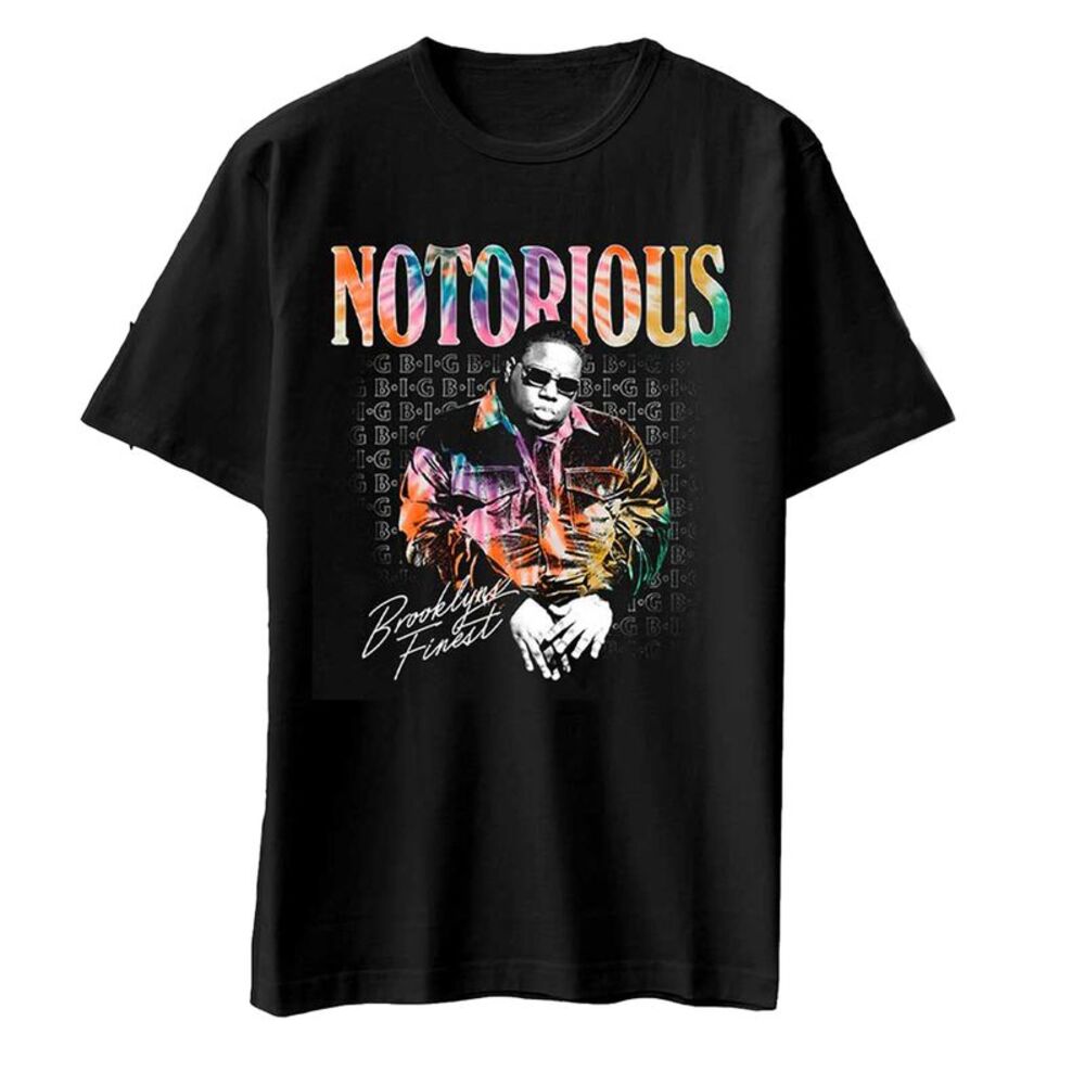 Biggie Smalls Unisex Adult Brooklyn�'s Finest Cotton T-Shirt / Black